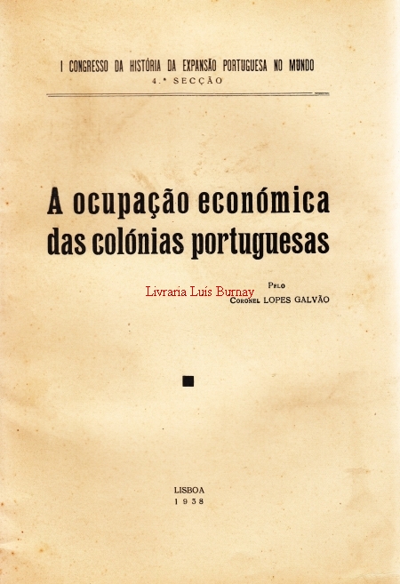 A ocupação económica das colónias portuguesas