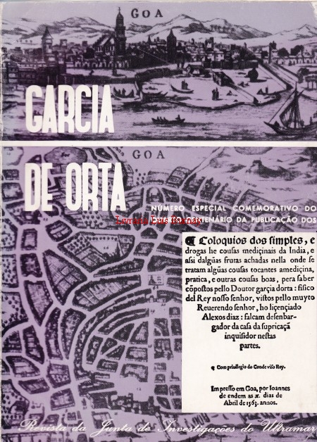 GARCIA DE ORTA: Revista da Junta de Investigações do Ultramar - Número especial comemorativo do 4º Centenário da publicação dos \