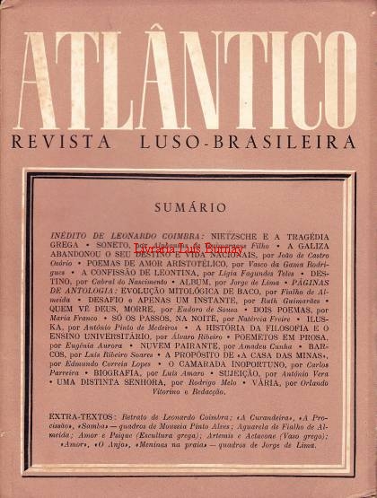 ATLÂNTICO : Revista Luso-Brasileira / directores  António Vieira de Melo, António Ferro .- Nova Série Número 5